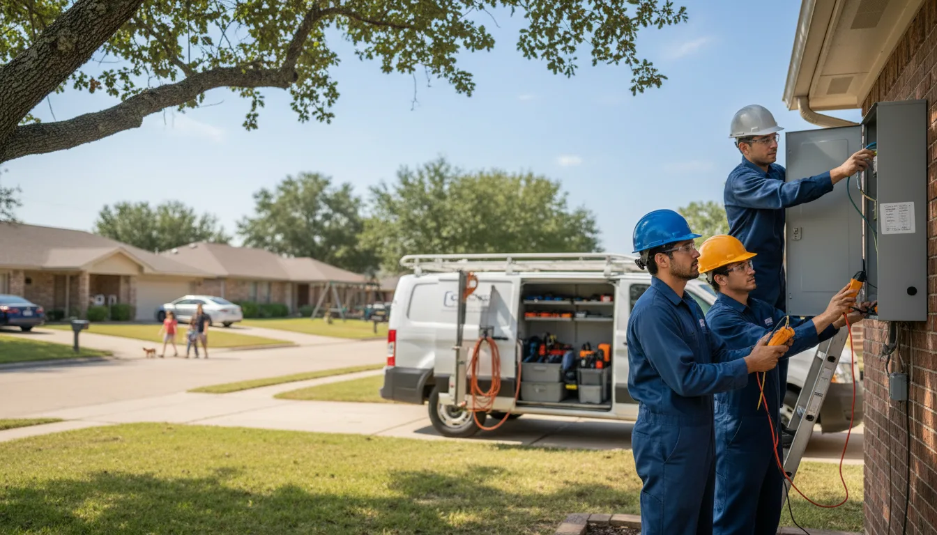Certified electrician providing emergency electrical services in Jenks, OK